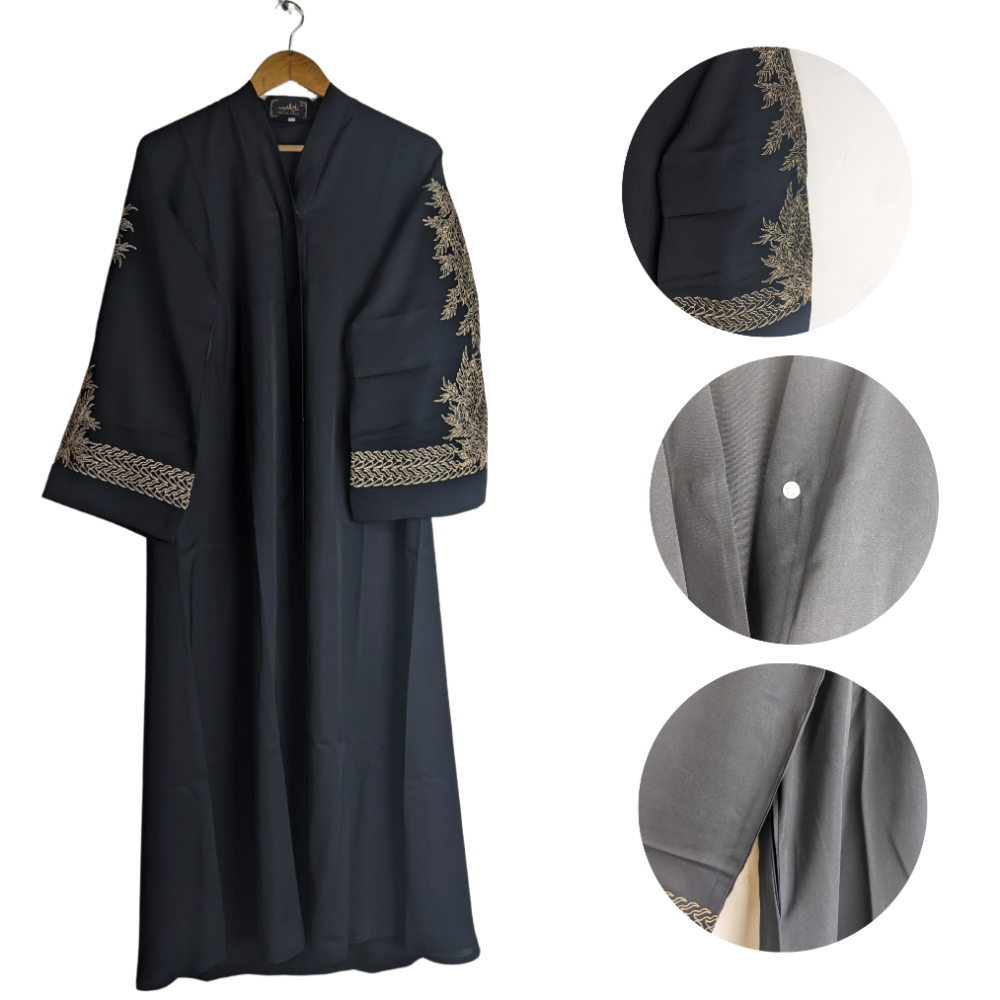 Anabya-54black Abaya for Girls Black (Size 54) Anabya