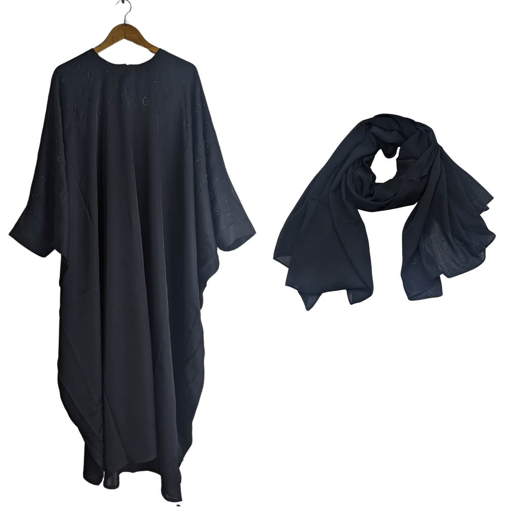 Inaya-54black Abaya for Girls Black (Size 54) Inaya